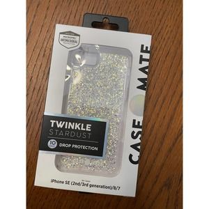 NWT Case Mate Twinkle Stardust Phone Case ( Iphone SE 2nd/3rd Gen, 8, 7)